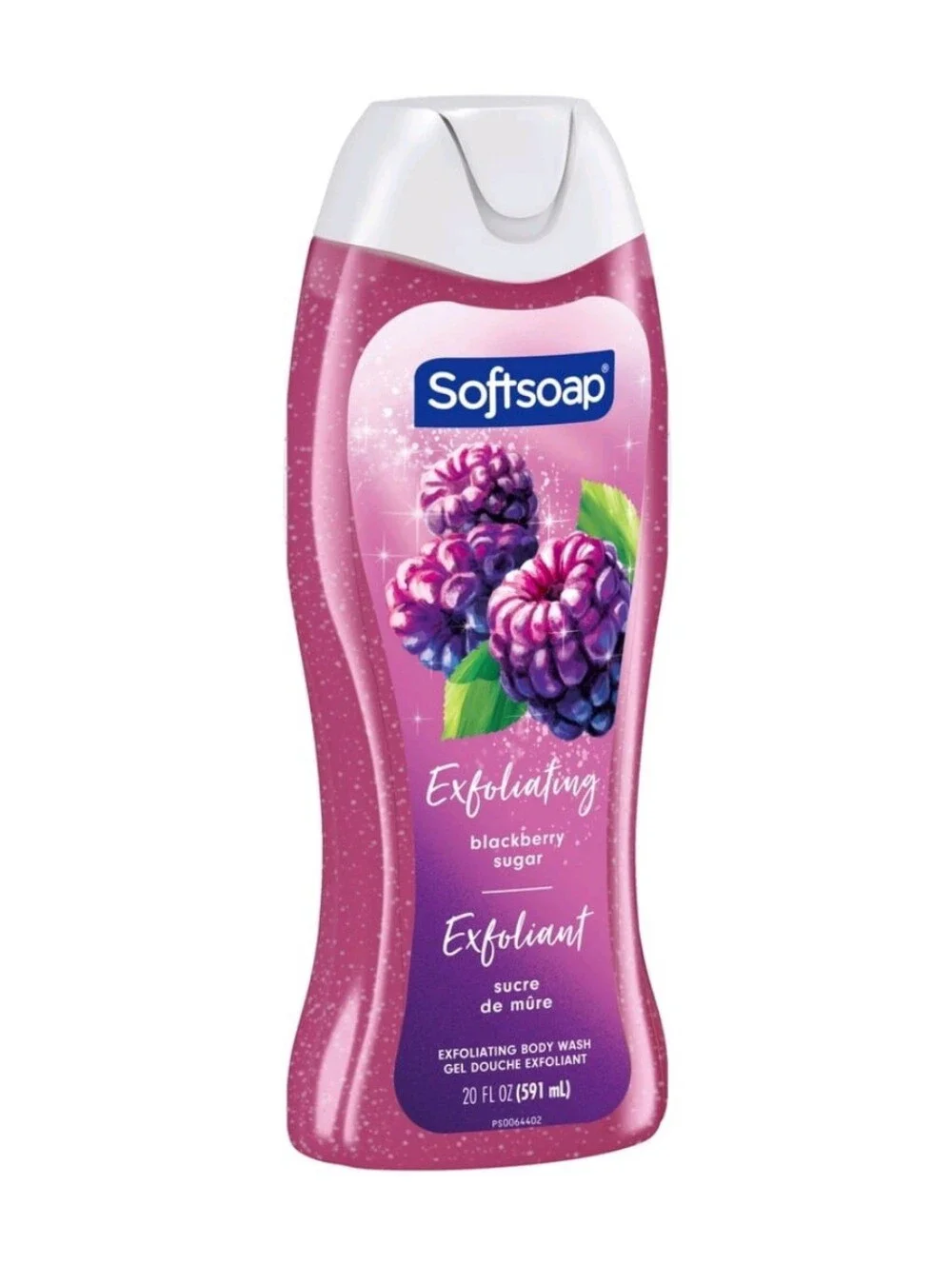 ⭐4/$15 Softsoap Exfoliating Body Wash Blackberry Sugar
